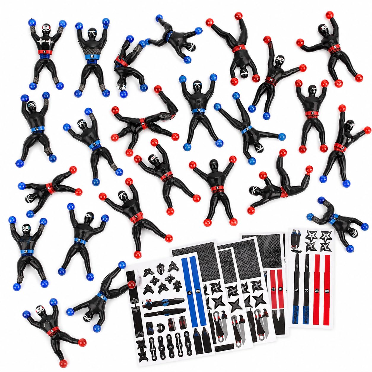 Amazon.com: Liberty Imports 24 Pack Sticky Wall Climbing Ninja
